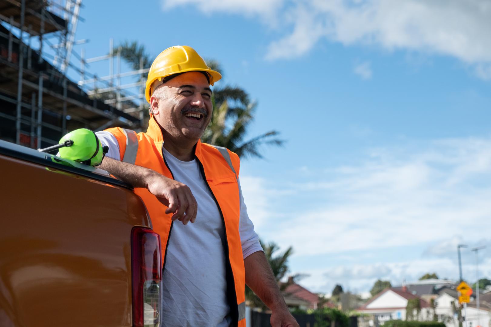 Construction Worker Smiling