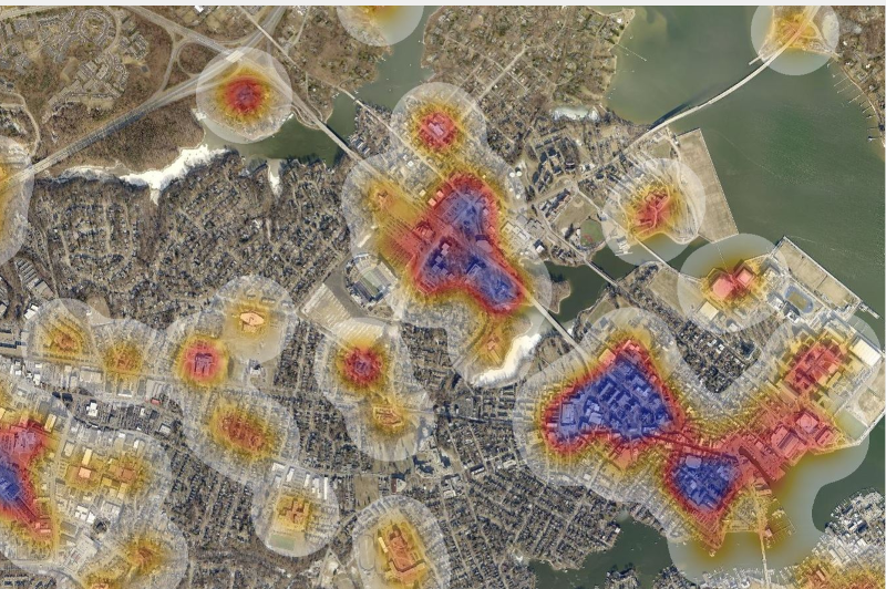 A heat map 