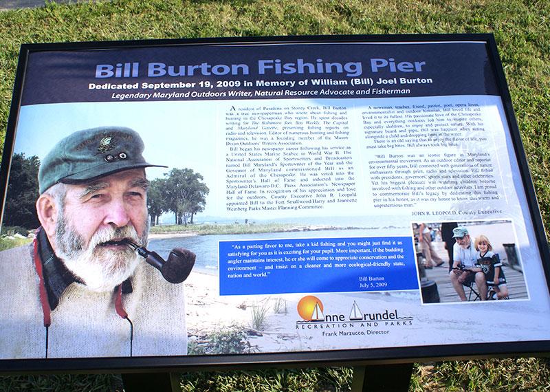 Bill Burton Fishing Pier Sign