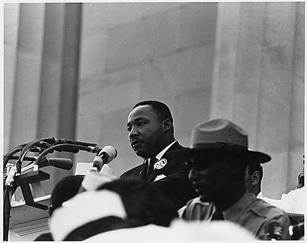 Martin Luther King Jr. giving speech