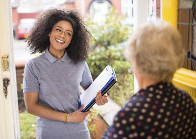 Door to door salesperson