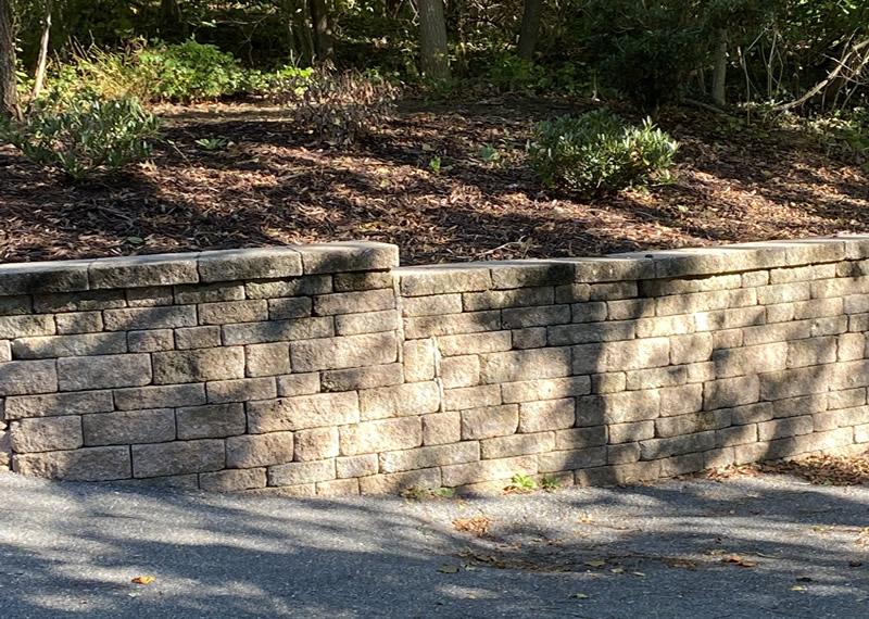 brick retaining wall