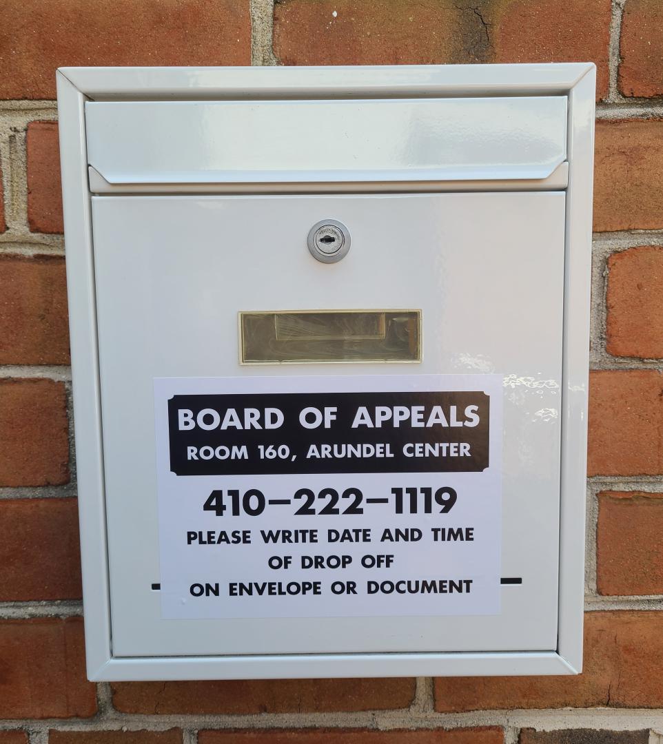 Board of Appeals Drop Box