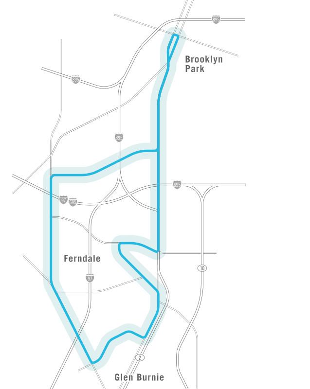 Brooklyn Park Transit Map