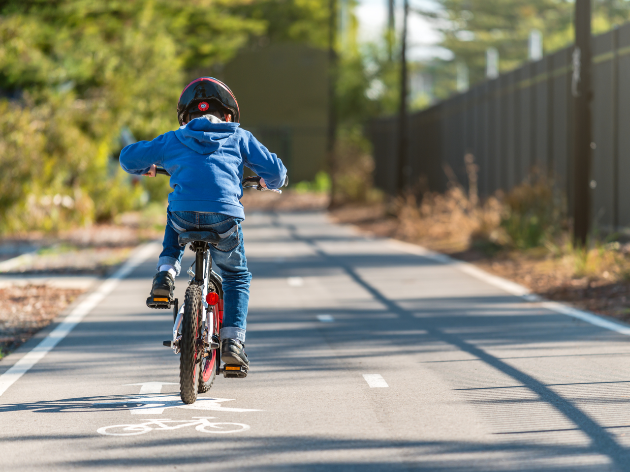 Child on Bike Trail