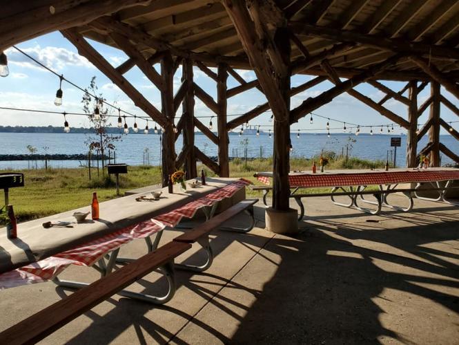 Fort Smallwood Park Historic Cedar Pavilion Rental