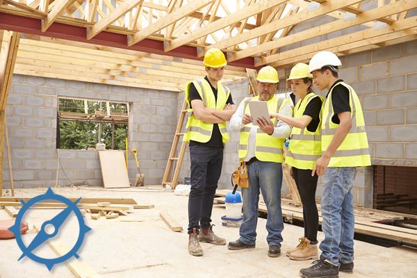 Construction Workers on site