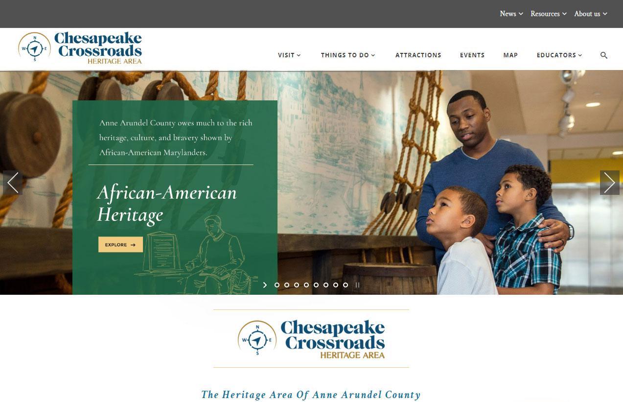 Chesapeake Crossroads Heritage Area Website