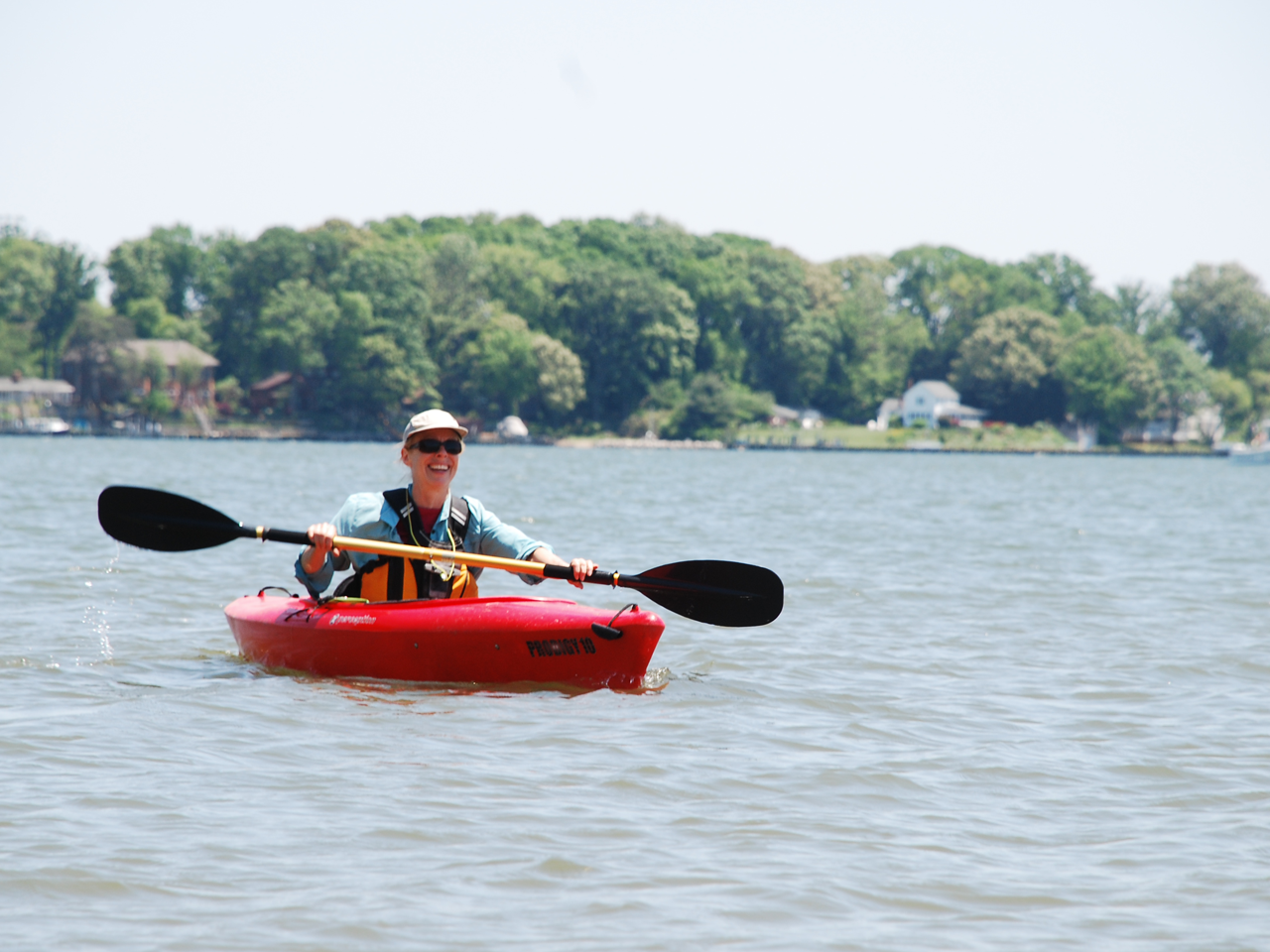 Kayak on River