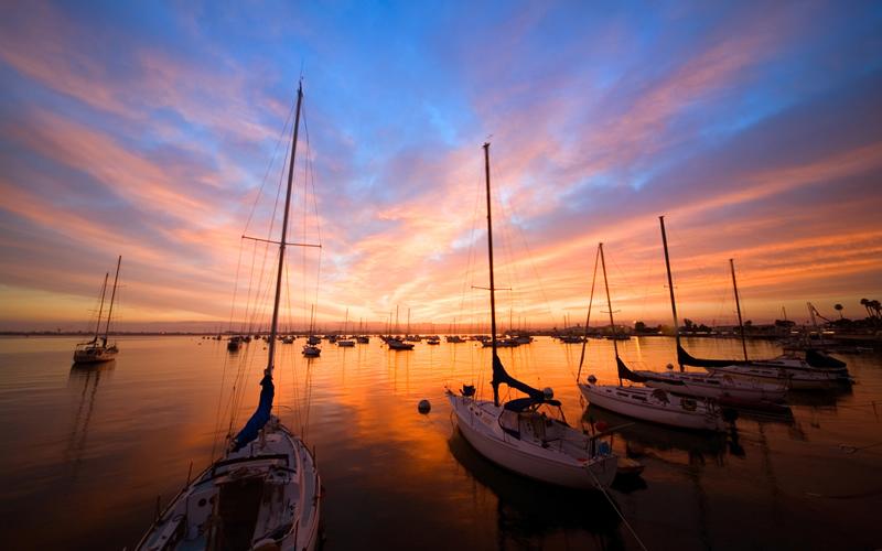 Boats at Sunset