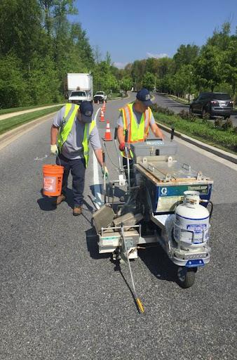 Pavement Marking Workers