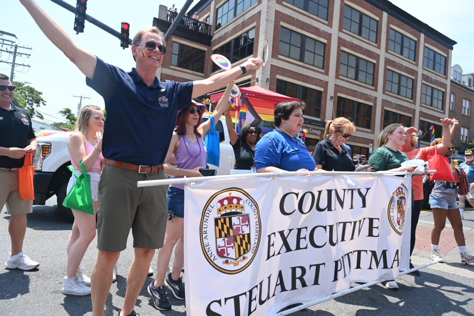 County Executive Steuart Pittman at Pride Festival
