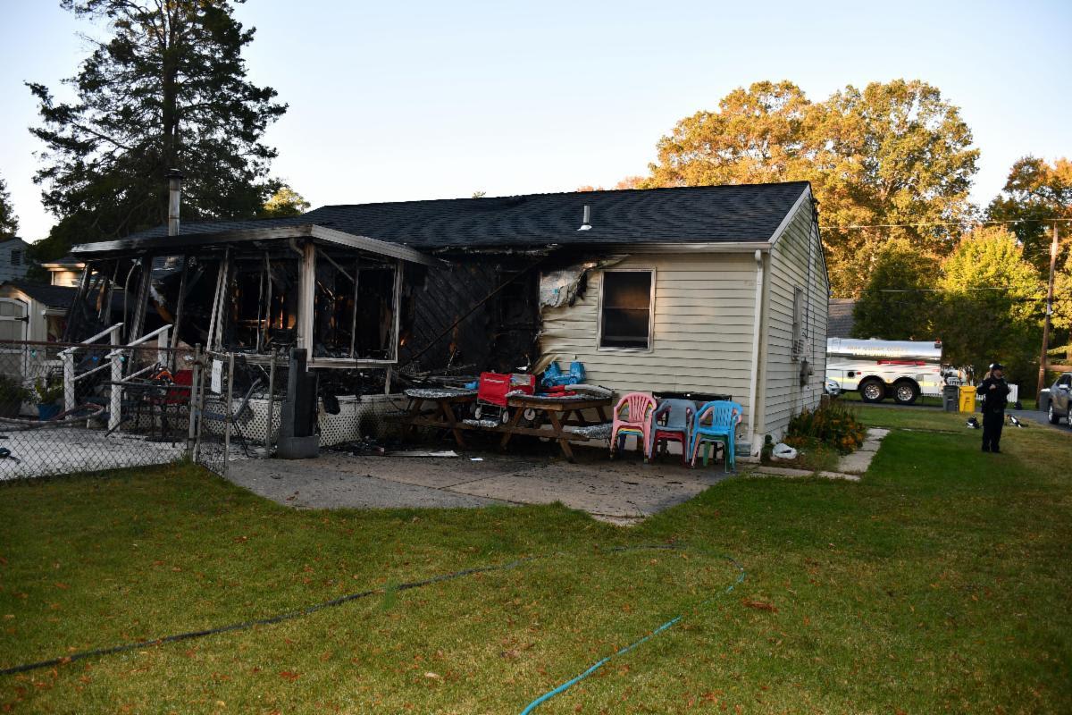 burned house