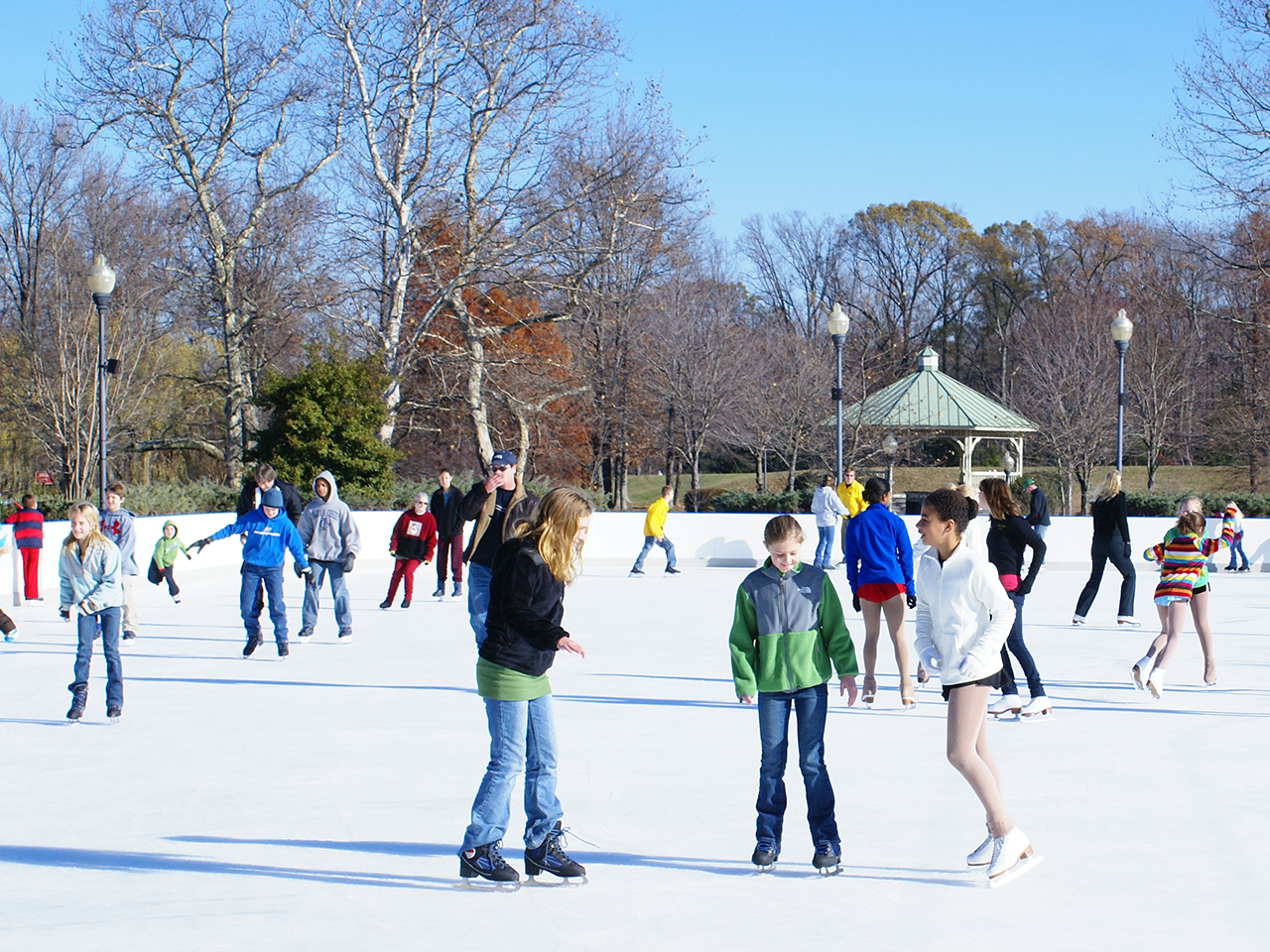 outdoor ice skating rink