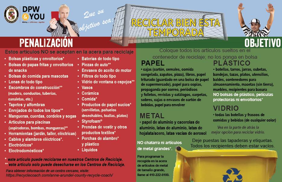 Recycle Right this Season - Spanish