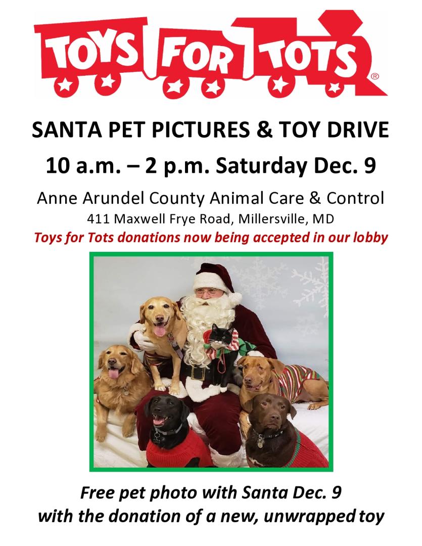 Pet Photos with Santa and Toy Collection Event