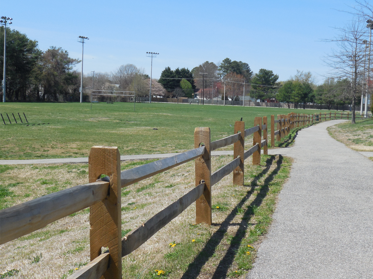 fence in park