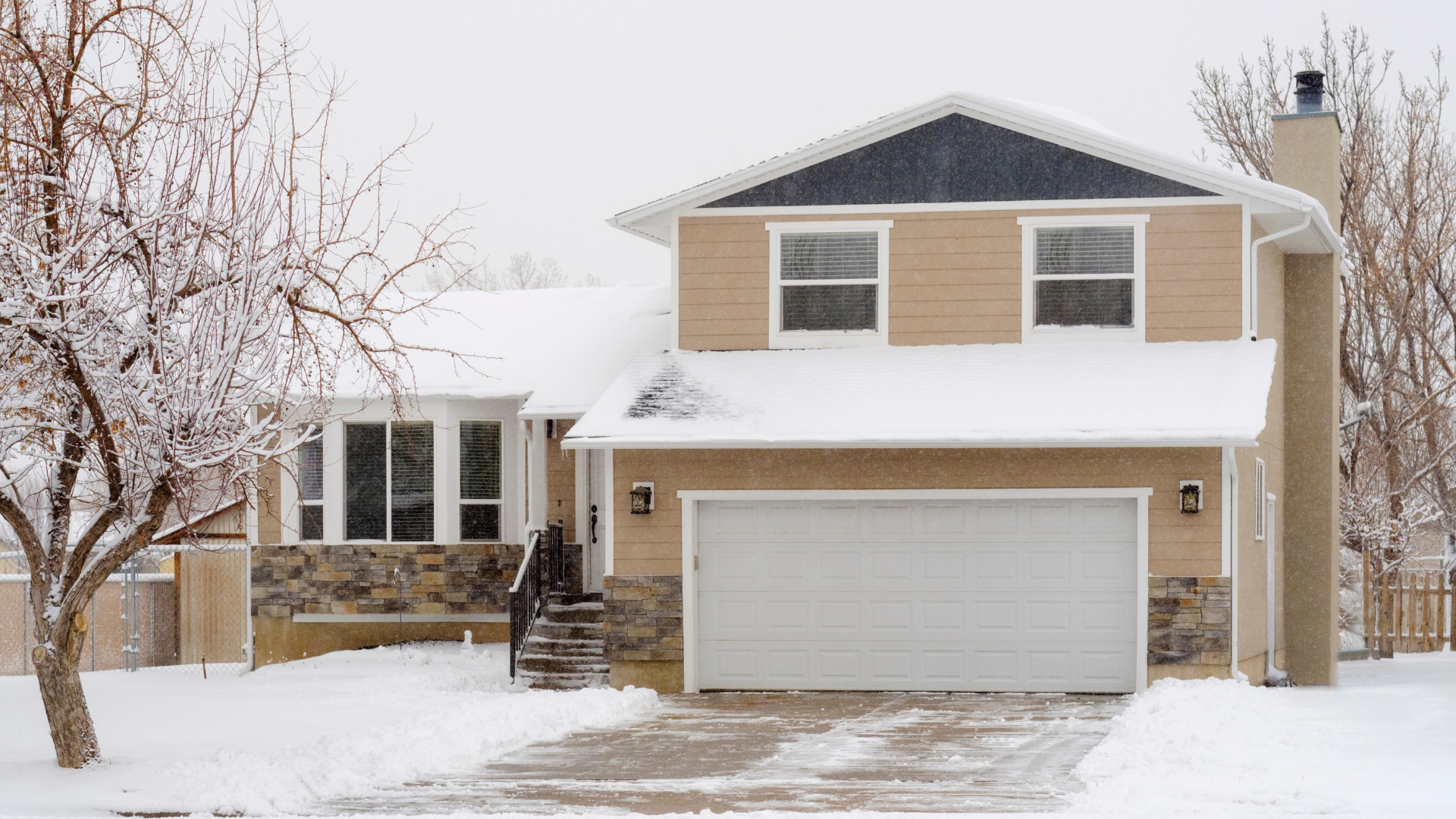 House with Snow