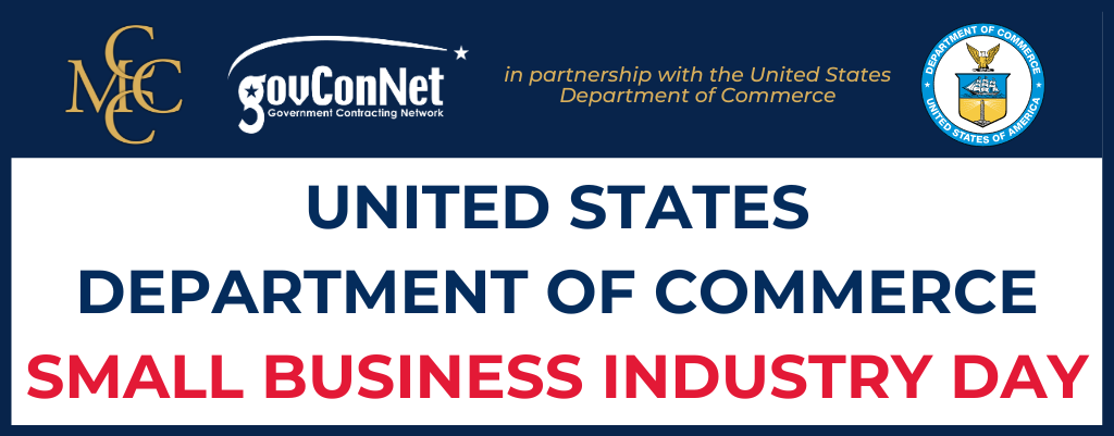 US Department of Commerce Small Business Industry Day flyer