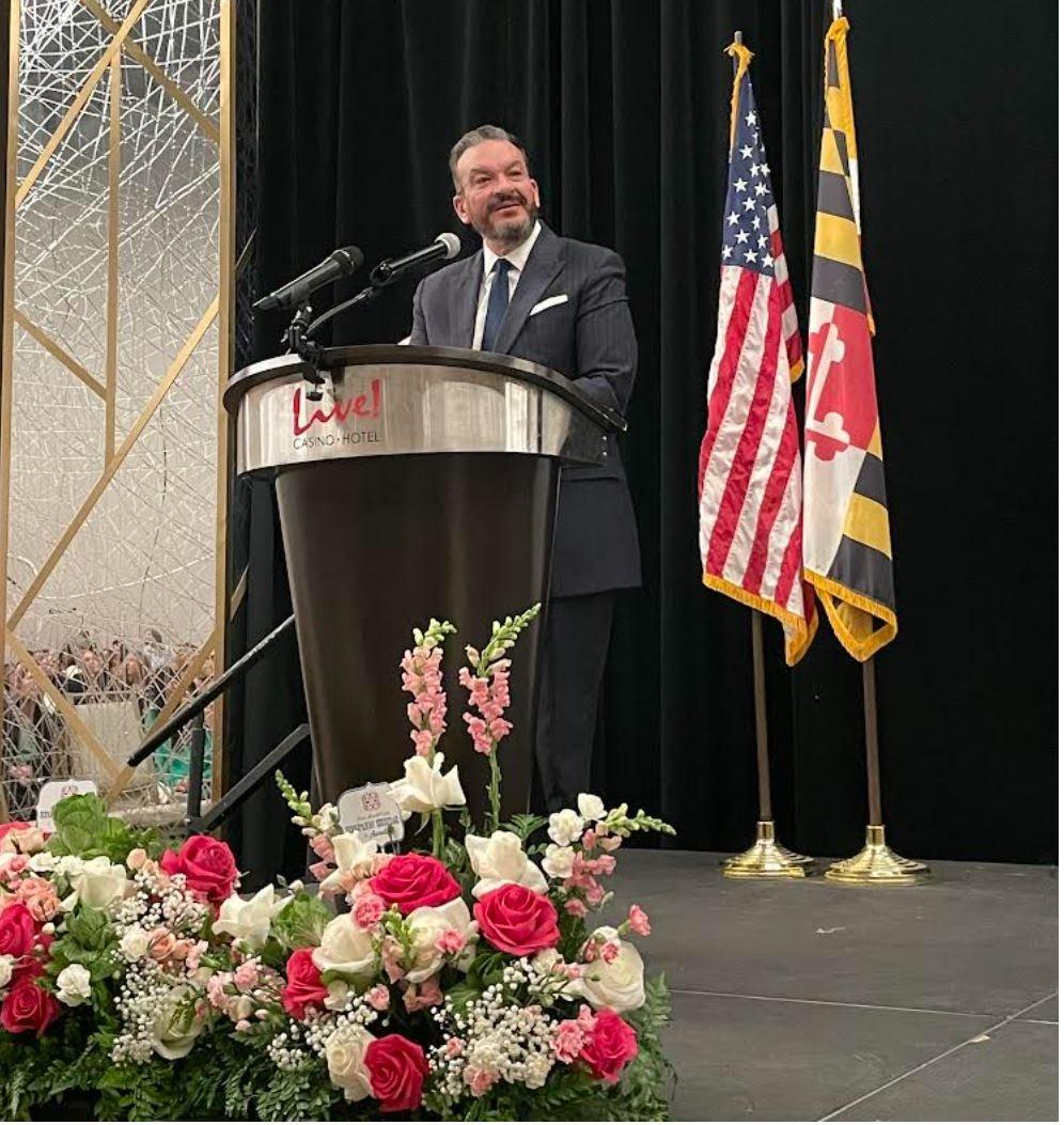 Speaker at the podium
