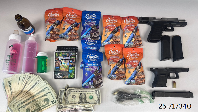 Guns, drugs and cash