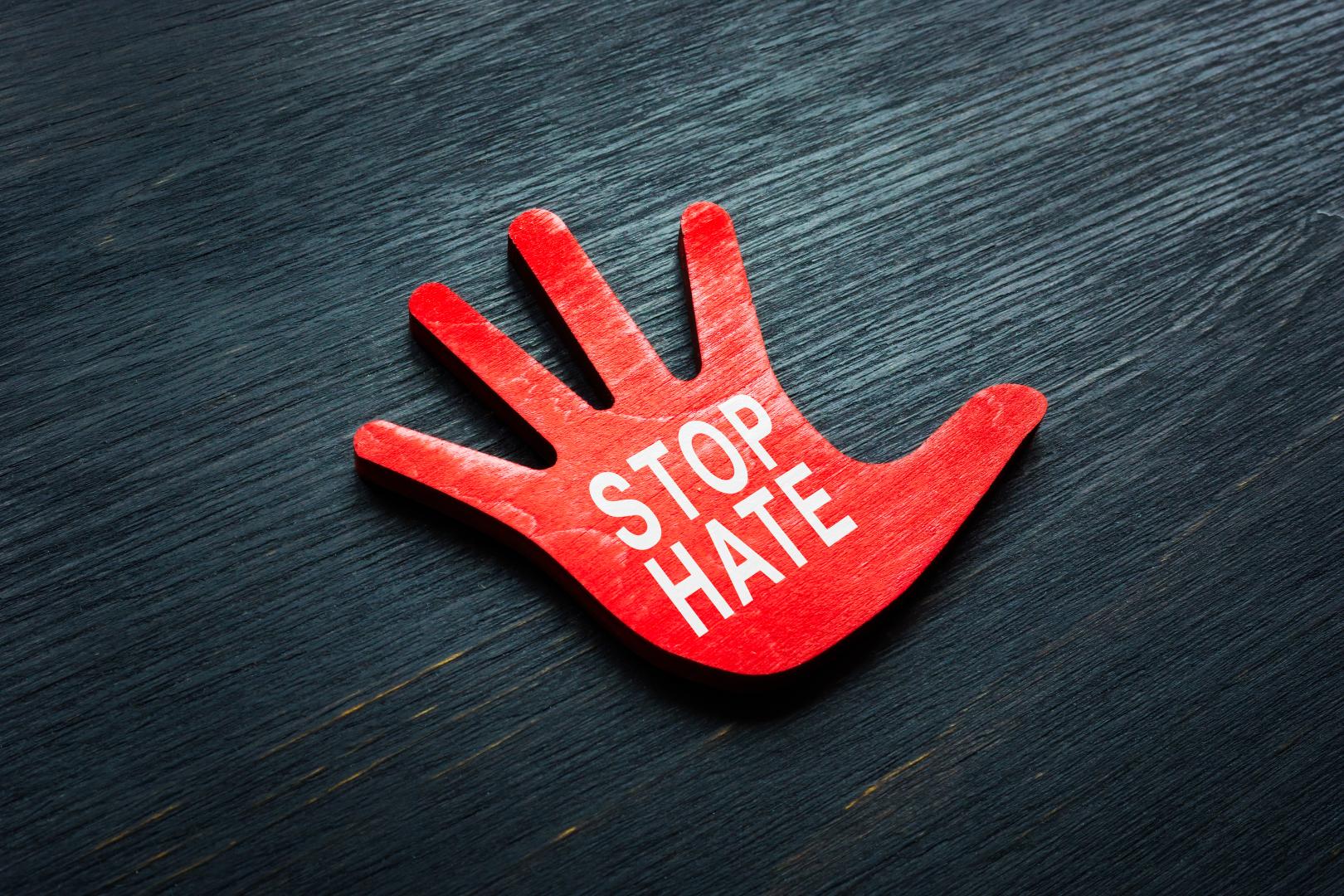 Stop Hate Red Hand