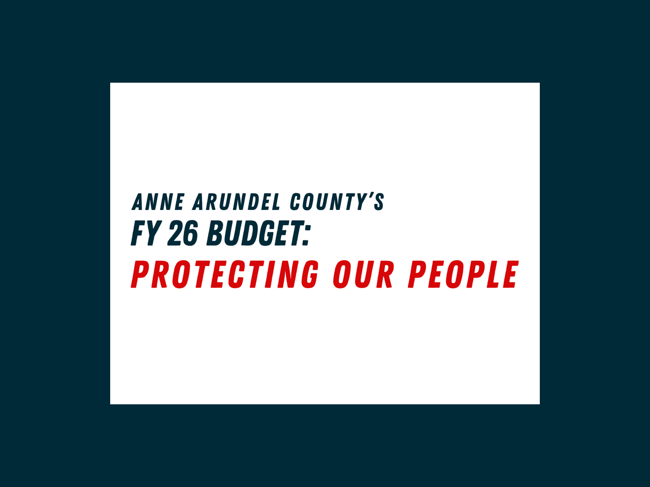 FY26 Budget Banner