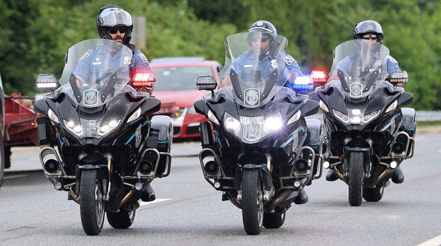 Police Riding Motorcycles