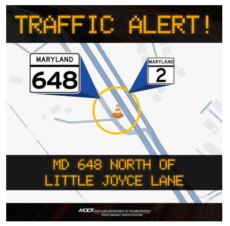 MD 648 Traffic Alert