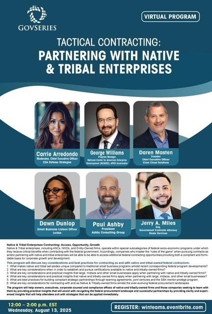 Native American Procurement Event Flyer