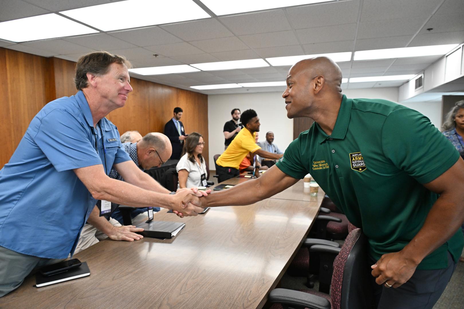 Shaking hands