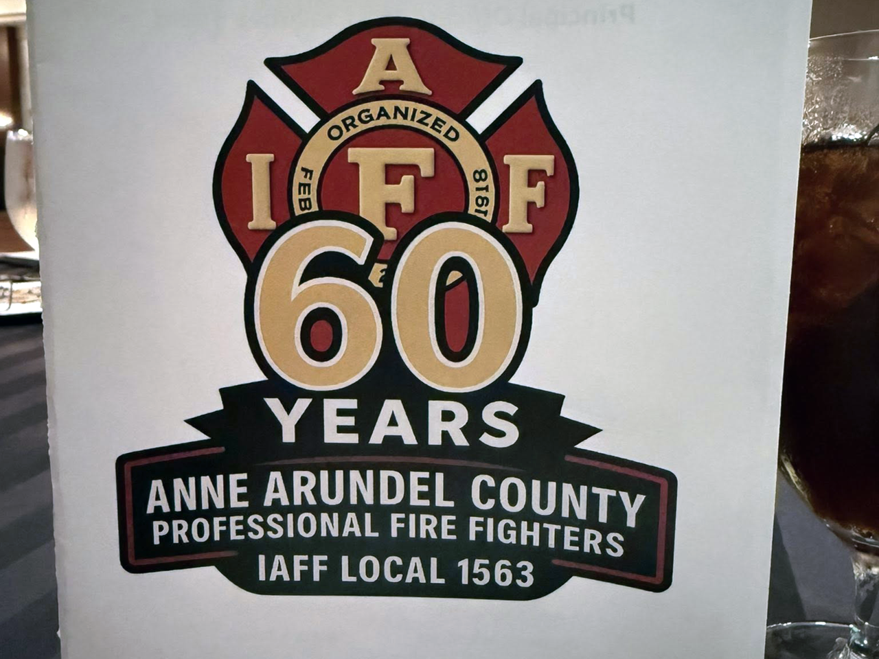 Anne Arundel Firefighters 60th Anniversary Dinner