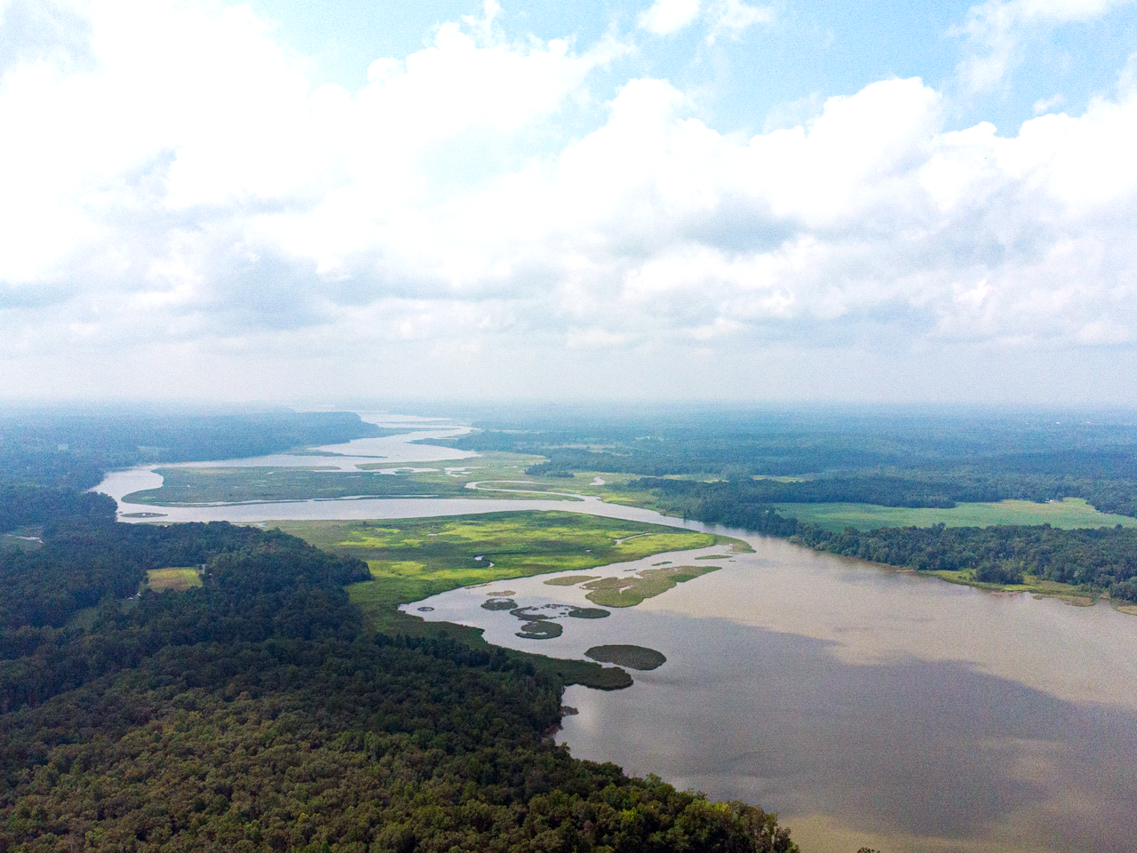 Jug Bay Wetlands Sanctuary Aerial View