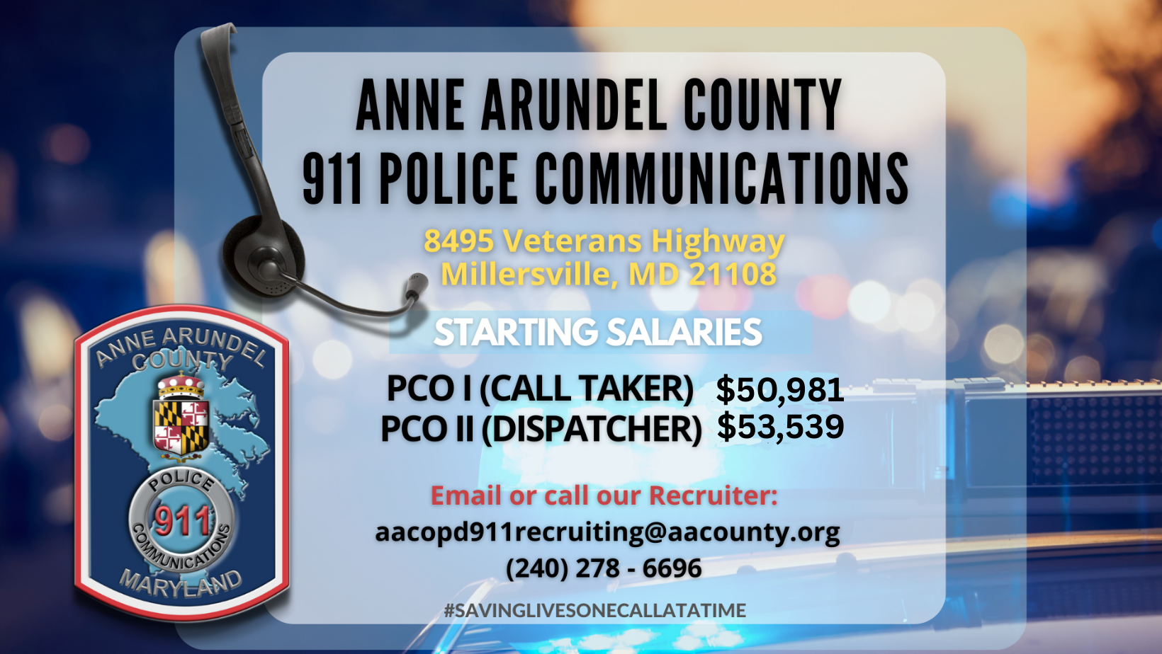 911 Police Communications Banner 10/2025
