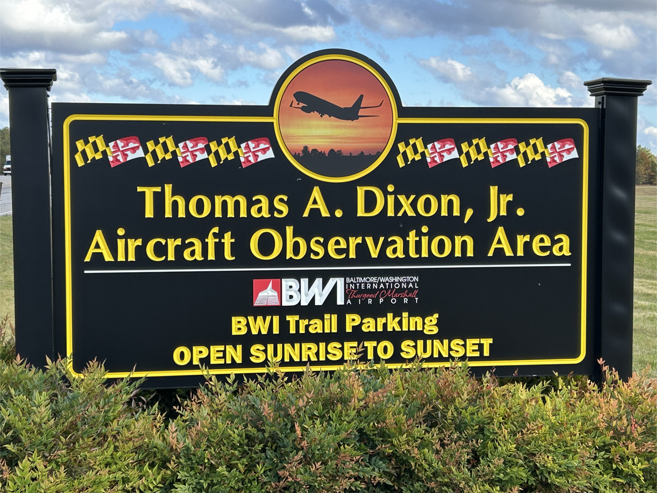 Outdoor sign for park