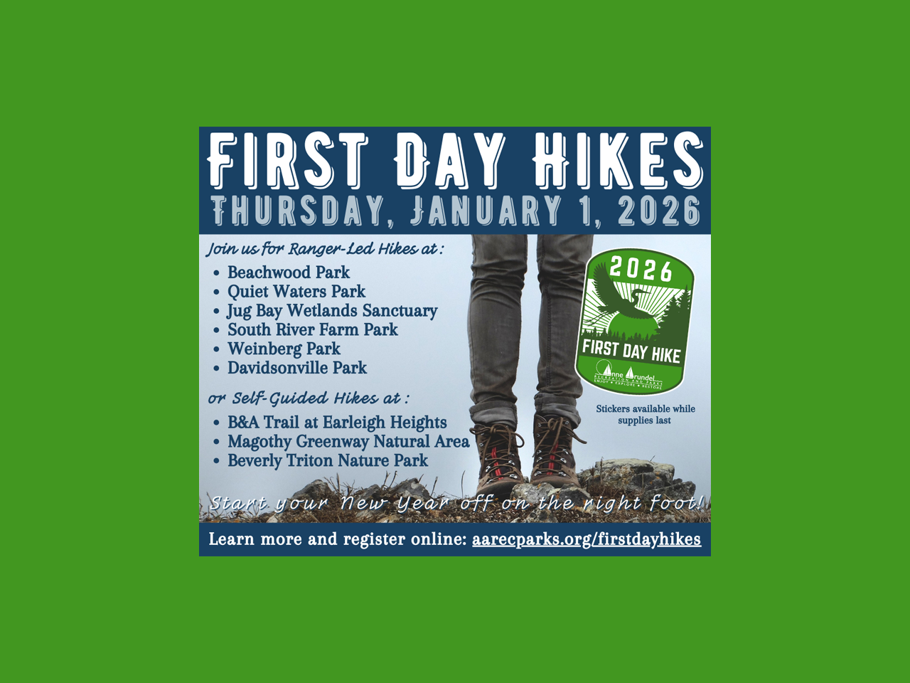 First Day Hike Billboard