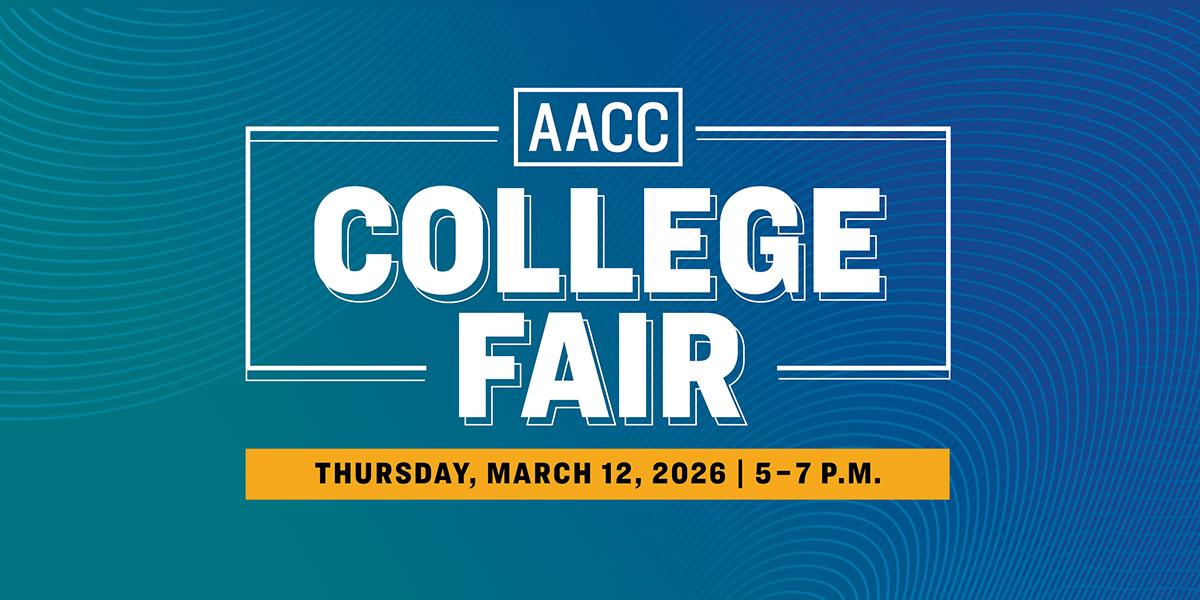 Anne Arundel Community College (AACC) 2026 College Fair Graphic