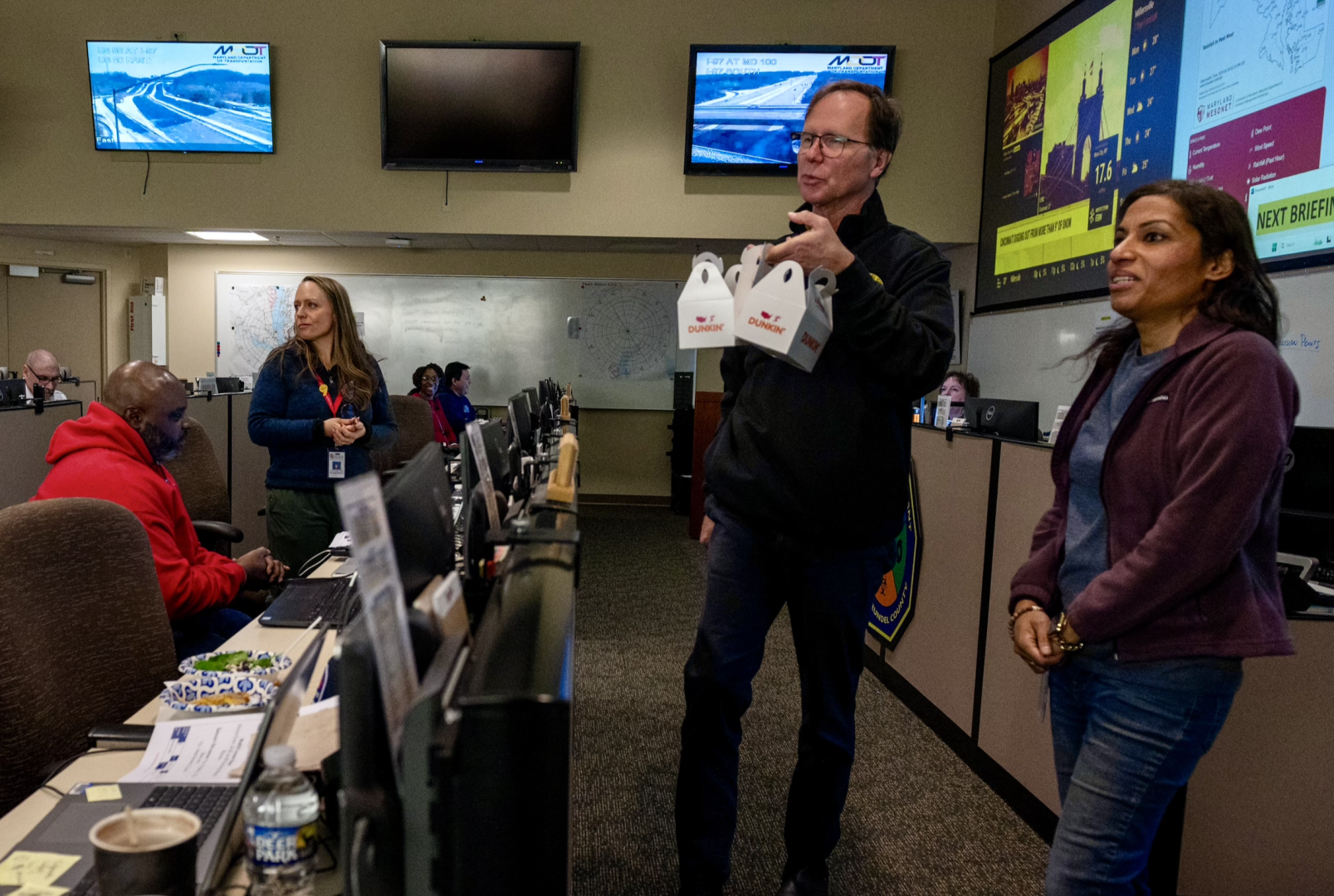 County Executive Pittman visiting EOC
