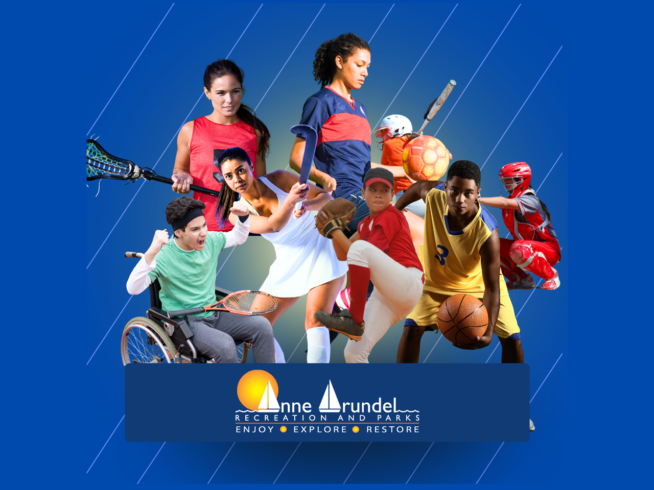 photos of various youth sports