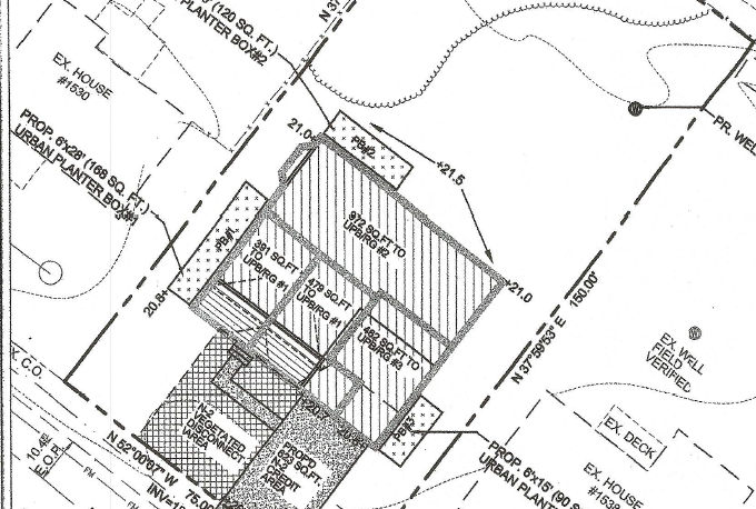 An example of a grading permit plan lacking necessary details.