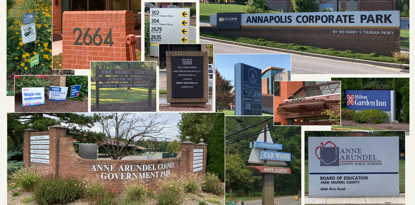 Signs located in Anne Arundel County