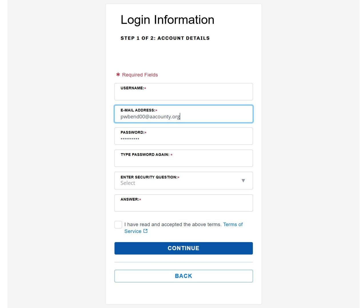 System Help: Creating and Setting Up an ACA Account