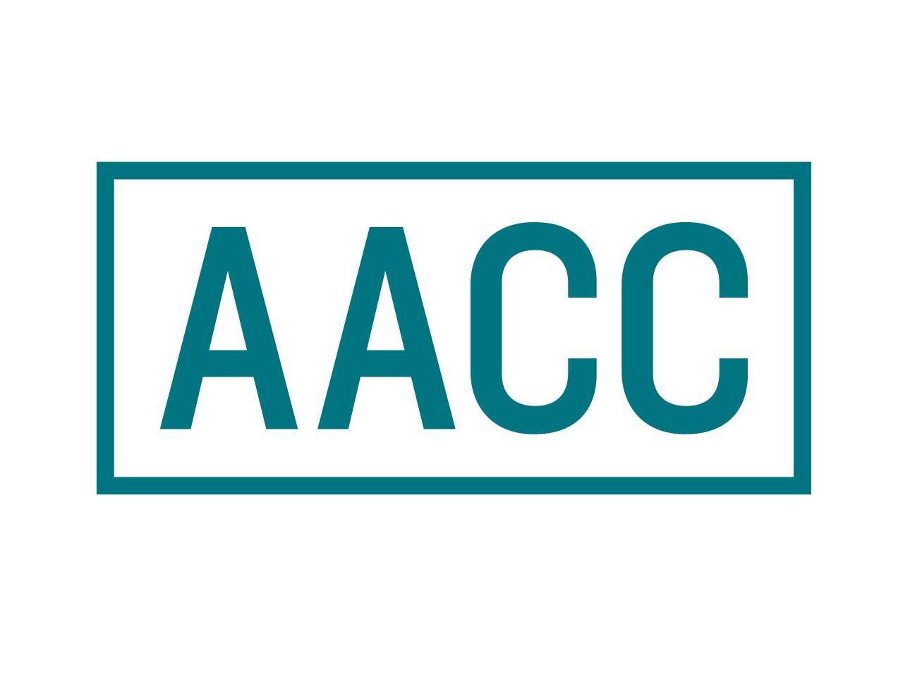 Teal color with white background logo for Anne Arundel Community College (AACC) in Arnold, Maryland