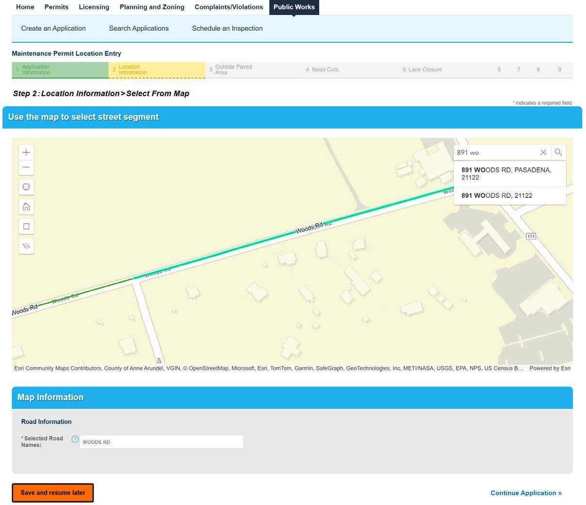Submitting an Maintenance Location (Utility) Instructions
