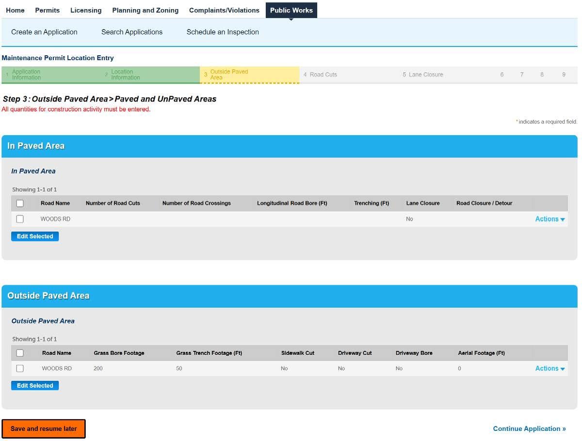 Submitting an Maintenance Location (Utility) Instructions