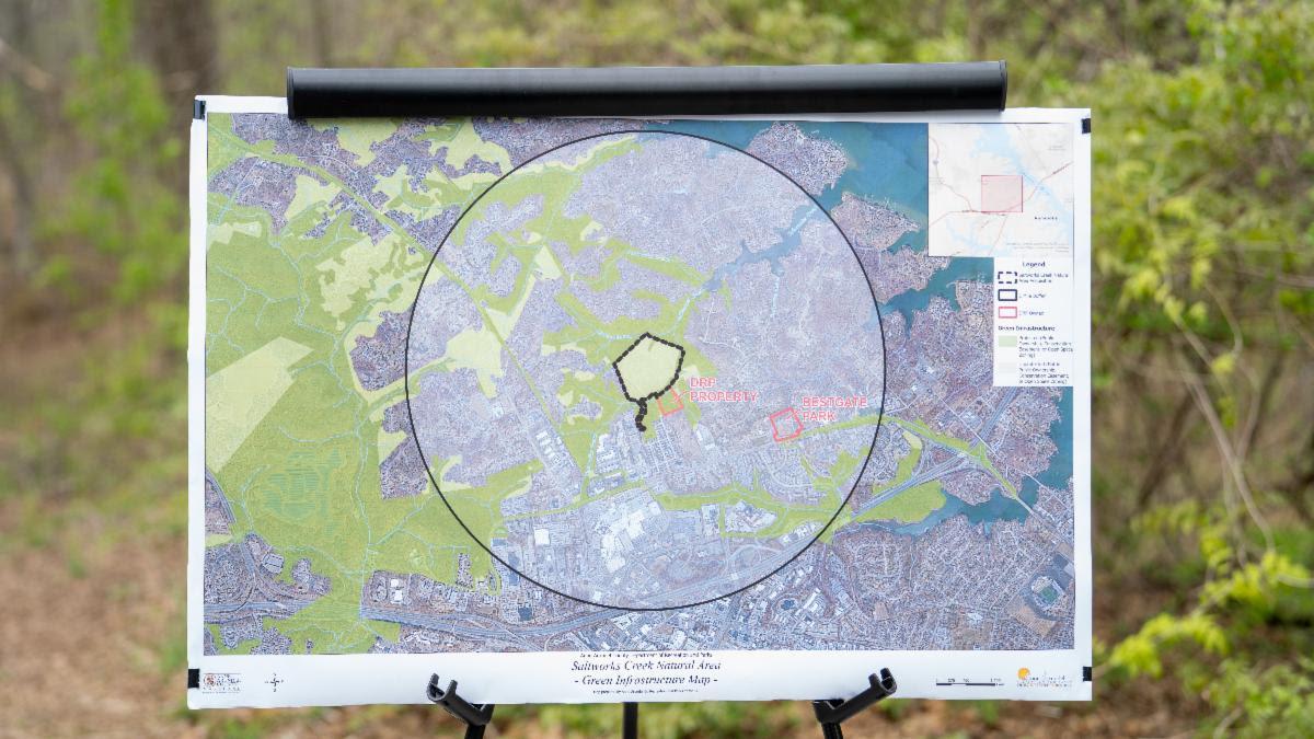 Saltwork Creek Watershed Map