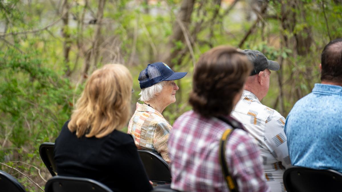 Audience at the Saltwork Creek Watershed Announcement