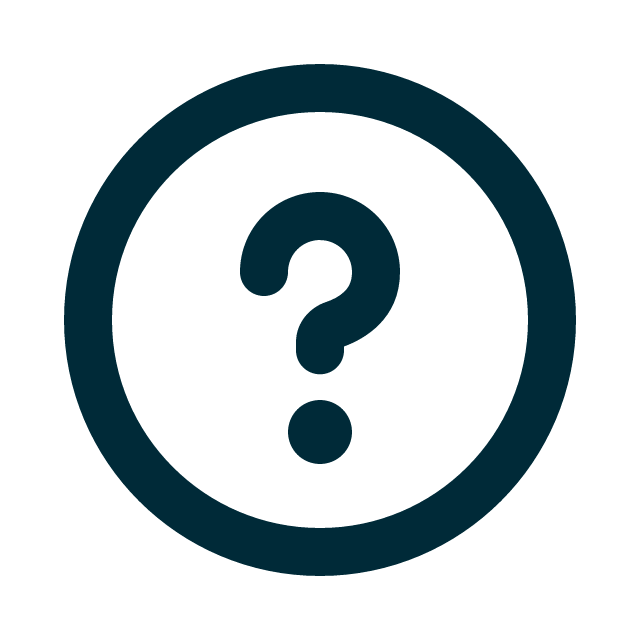 A circle with a question mark in the middle