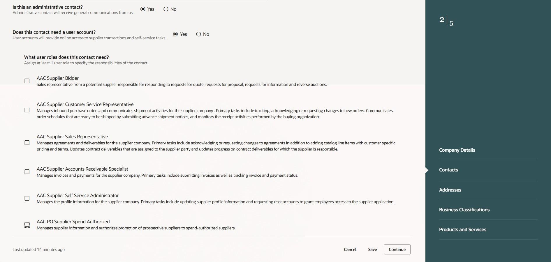The "How to register 13.jpg" image shows contact user roles on the HARBOR form, such as AAC Supplier Bidder and Sales Representative.