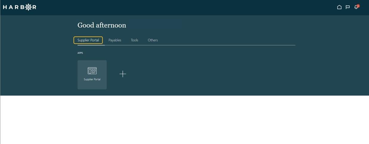 Harbor main screen